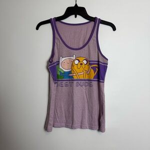 Nickelodeon Purple Tank Top with Finn and Jake